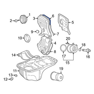 Toyota OE - Upper Engine Timing Cover Gasket