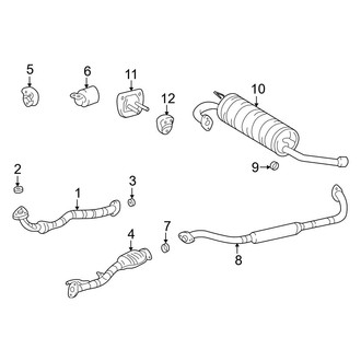 Toyota OE - Exhaust System - Exhaust Components