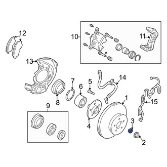 Toyota OE - Front Axle Nut