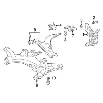 Toyota OE - Front Suspension - Suspension Components (Gas)