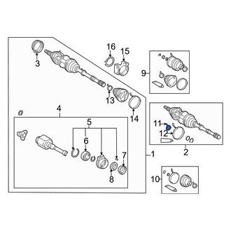 Toyota OE - Front Drive Shaft Damper Clamp