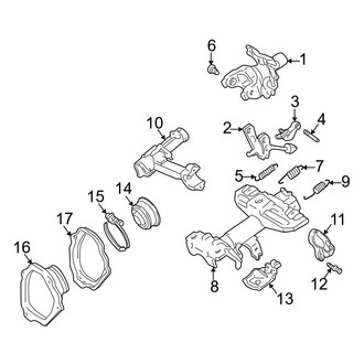 Toyota OE - Steering Column - Housing & Components (With Tilt Wheel), (Gas)