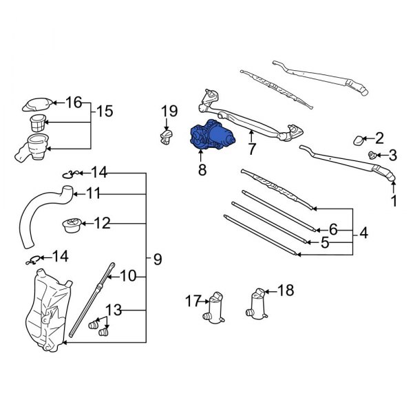 Windshield Wiper Motor