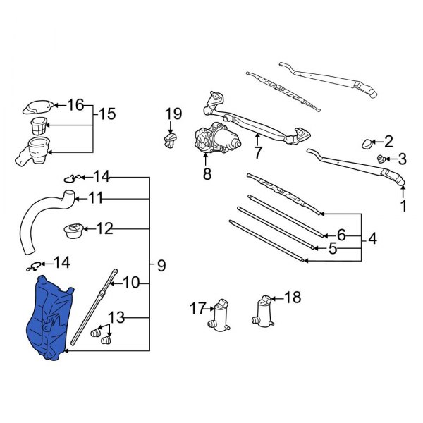 Washer Fluid Reservoir