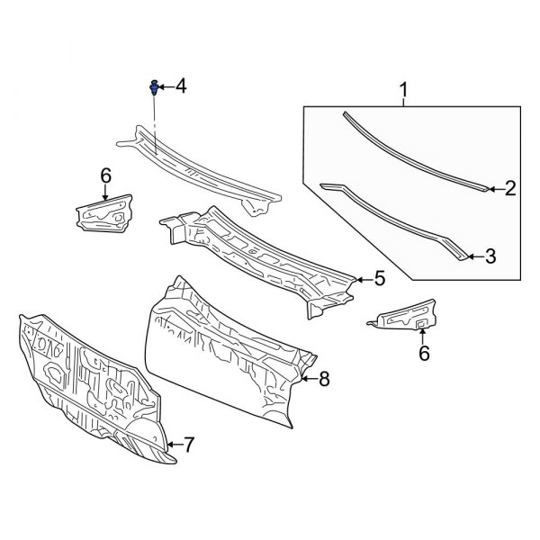 Cowl Cover Clip