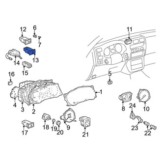 Toyota OE - Hazard Warning Switch