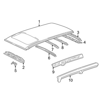 Toyota OE - Roof & Components (With Sunroof), (4 Doors Gas)