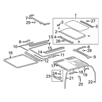 Toyota OE - Roof - Sunroof (With Sunroof), (4 Doors Gas)