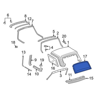 Toyota OE - Rear Back Glass