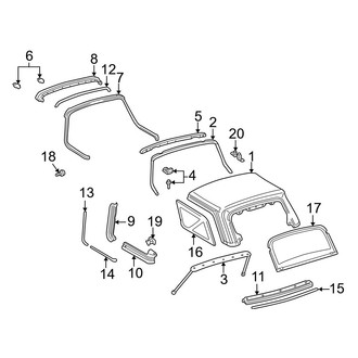 Toyota OE - Convertible/Soft Top - Top & Components (2 Doors)