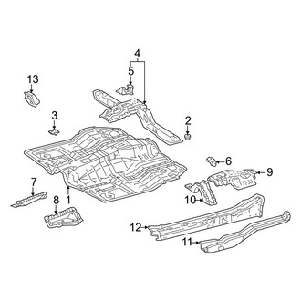 Toyota OE - Pillars, Rocker & Floor - Floor & Rails (2 Doors)