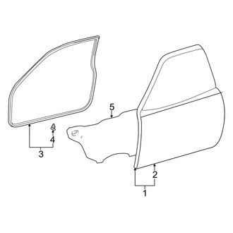 Toyota OE - Front Door - Door & Components (Gas)