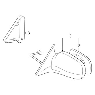 Toyota OE - Front Door - Outside Mirrors (4 Doors Gas)