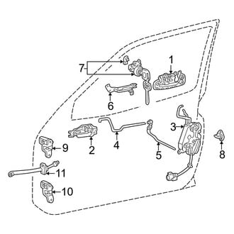 Toyota OE - Front Door - Lock & Hardware