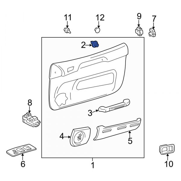 Door Interior Trim Panel Retainer