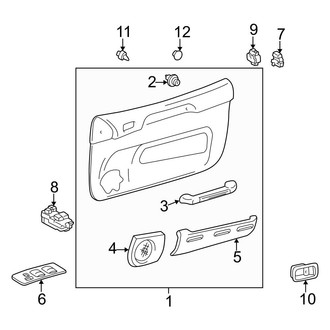 Toyota OE - Front Door - Interior Trim (Gas)