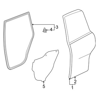 Toyota OE - Rear Door - Door & Components (4 Doors Gas)