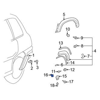 Toyota OE - Fender Flare Grommet