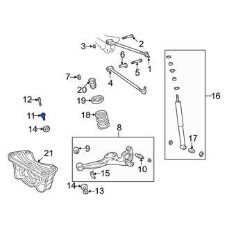 Toyota OE - Rear Alignment Camber Adjusting Eccentric