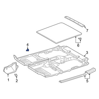 Toyota OE - Front Floor Carpet Clip