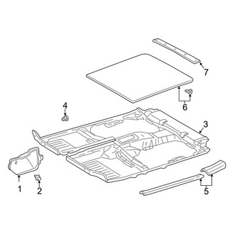 Toyota OE - Rear Body & Floor - Interior Trim (4 Doors Gas)