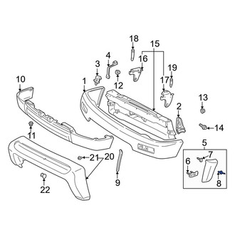 Toyota OE - Front Wheel Arch Flare Rivet