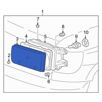 Toyota OE - Front Left Headlight
