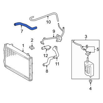 Toyota OE - Upper Radiator Coolant Hose