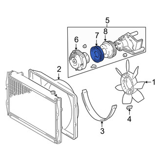 Toyota OE - Engine Cooling Fan Clutch Pulley
