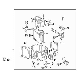 Toyota OE - Air Conditioner & Heater - Evaporator Components