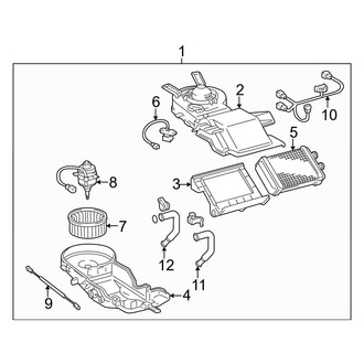 Toyota OE - Air Conditioner & Heater - Heater Components (Rear Heater)