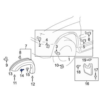 Toyota OE - Rear Bumper Cover Screw