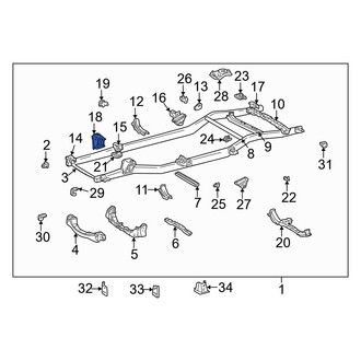 Toyota OE - Front Suspension Shock Absorber Mount