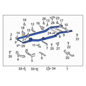 Toyota OE - Front Frame Crossmember