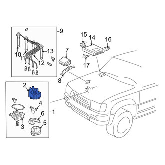 Toyota OE - Distributor Cap