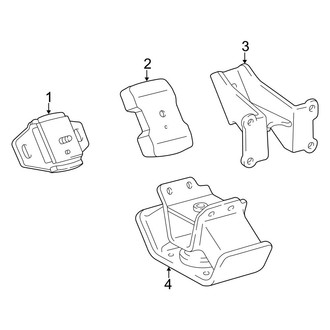 Toyota OE - Engine & Transmission Mounting (2.7L)