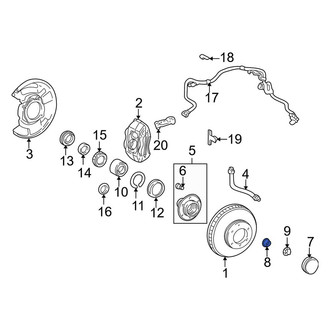Toyota OE - Front CV Joint Nut