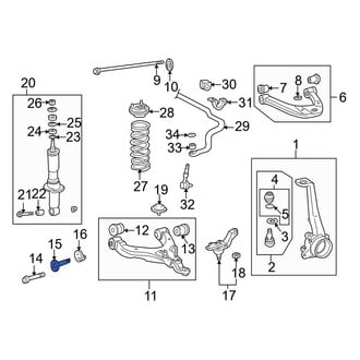 Toyota OE - Front Alignment Camber Adjusting Eccentric