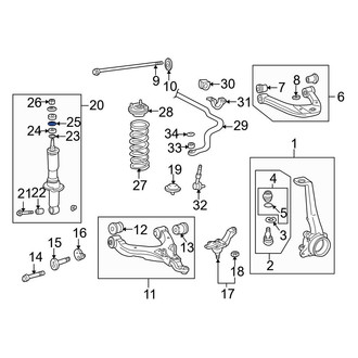 Toyota OE - Upper Suspension Strut Mount Washer