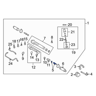Toyota OE - Left Outer Steering Tie Rod End