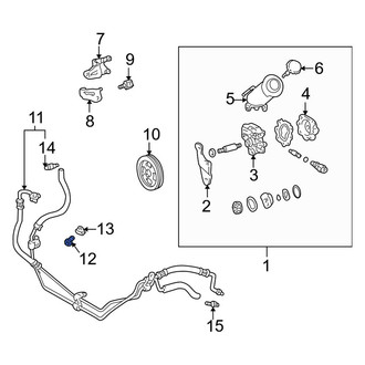 Toyota OE - Power Steering Pressure Line Bolt