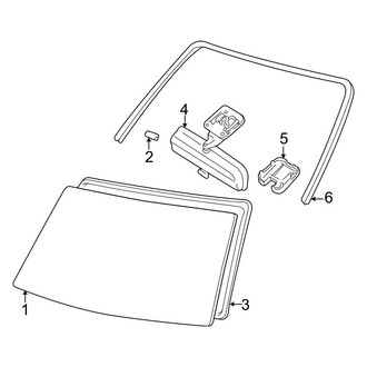 Toyota OE - Windshield - Glass