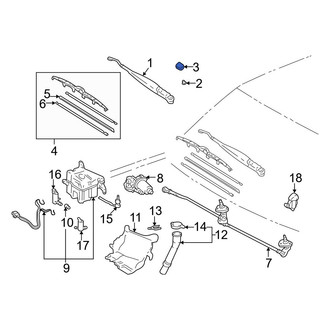Toyota OE - Front Wiper Arm Cover