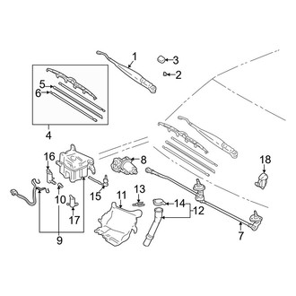 Toyota OE - Windshield - Wiper & Washer Components