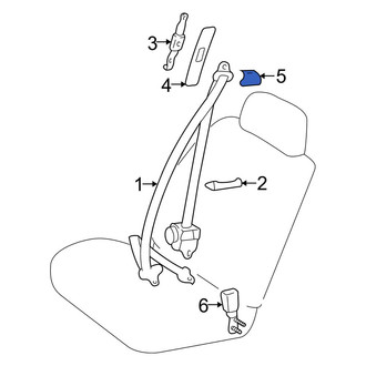 Toyota OE - Seat Belt Anchor Plate Cover