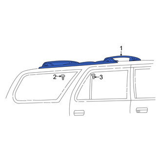 Toyota OE - Roof Luggage Carrier Side Rail