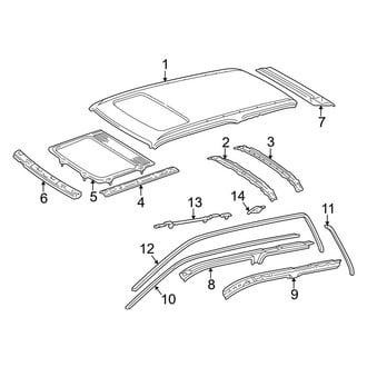 Toyota OE - Roof & Components (With Sunroof), (Limited / SR5)