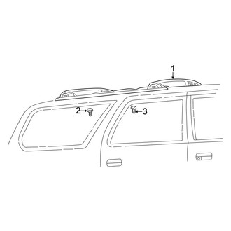Toyota OE - Roof - Luggage Carrier (With Sunroof), (Limited / SR5)