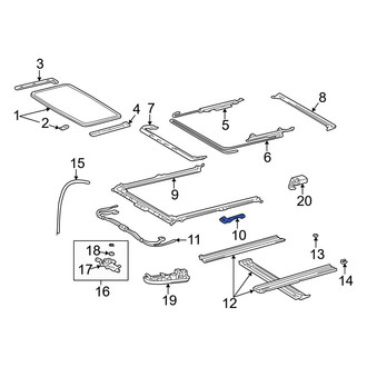 Toyota OE - Right Sunroof Frame Bracket