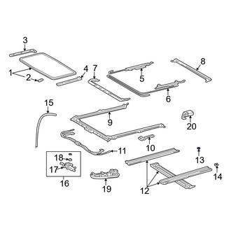 Toyota OE - Sunroof Stopper